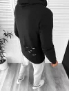 Hanorac barbati negru slim fit 2728 44-2